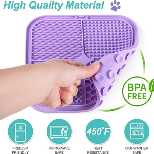 Slow Feeder Dog Lick Mat Set